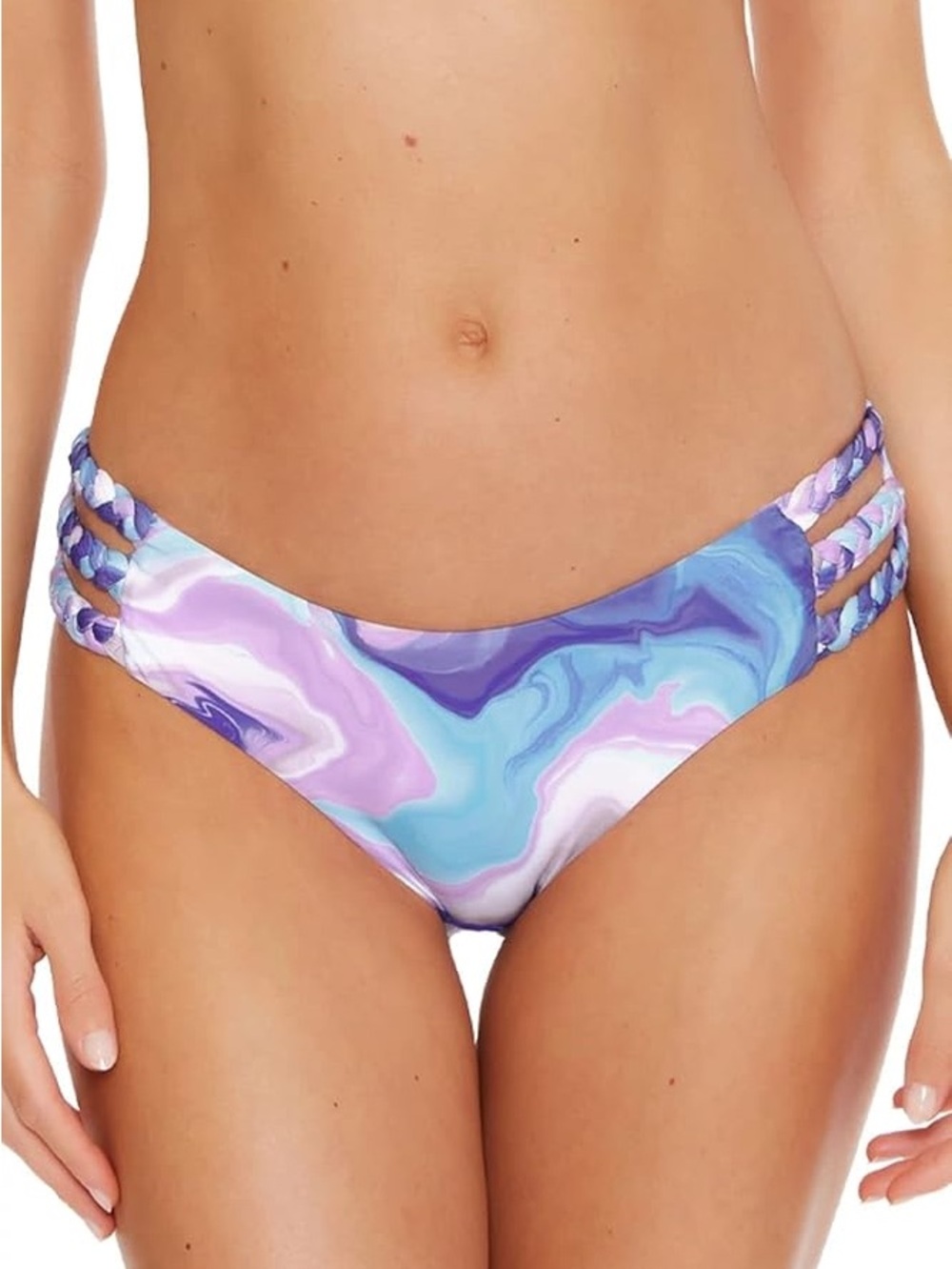 Becca by Rebecca Virtue ORCHID MULTI Blue Agate Hipster Swim Bottom, S